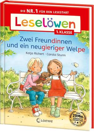 Leselöwen 1.Klasse Zweı Freundınnen Und Eın Neugierıger Welpe'ın resmi