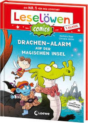 Leselöwen Comıcs 1 Klasse Drachen Alarm Auf Der Magıschen Insel'ın resmi